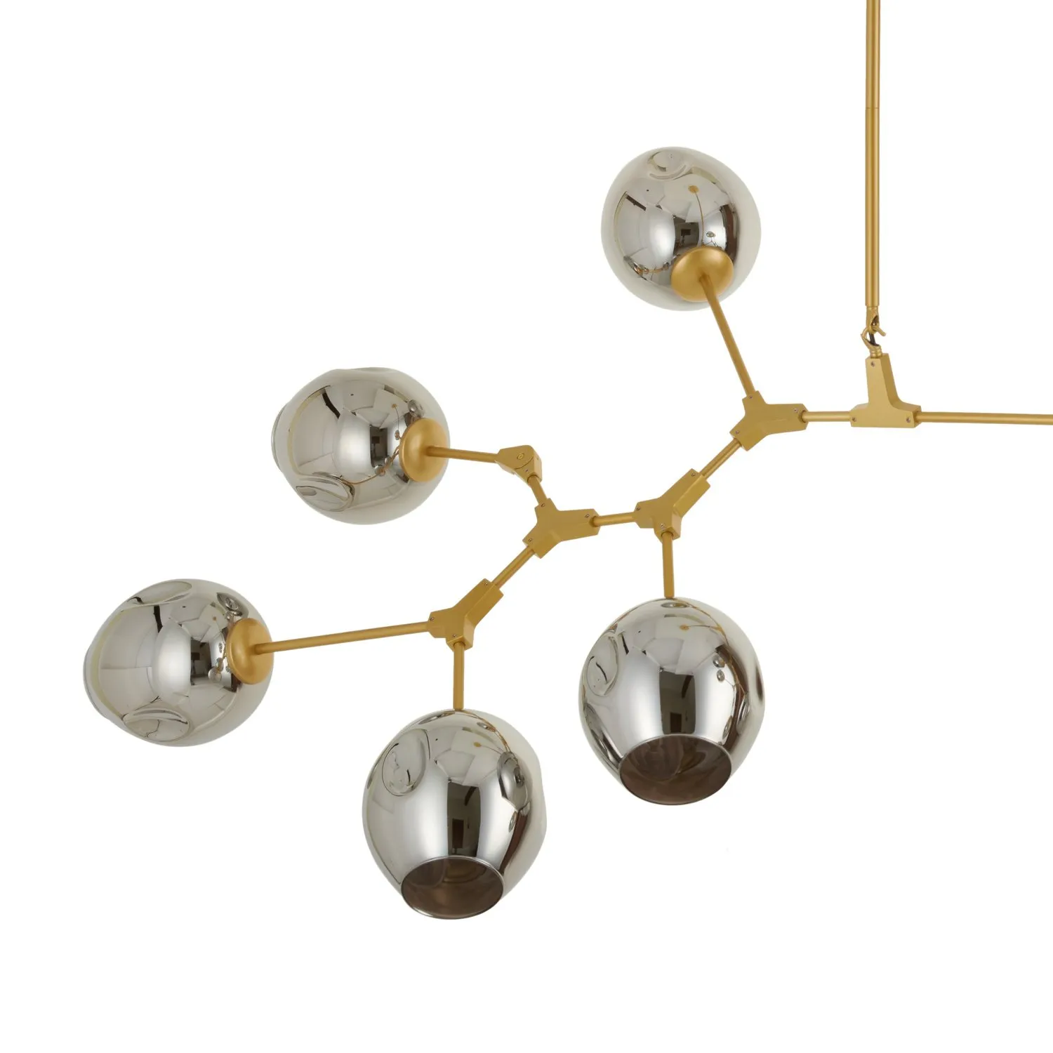 Lampa wisząca MODERN ORCHID-9 złoto szara 150 cm - obrazek 6