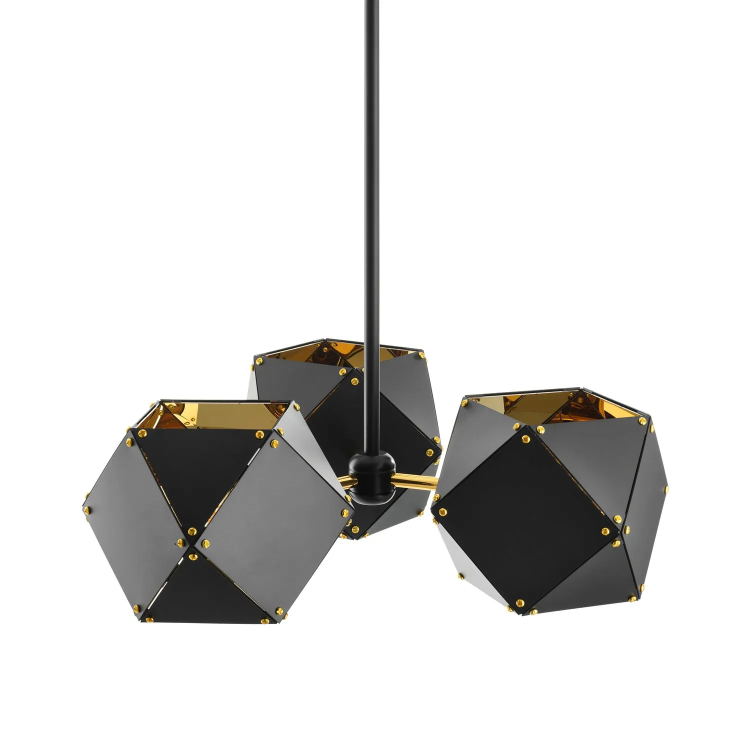 Lampa wisząca NEW GEOMETRY-3 czarno złota 45 cm - obrazek 9