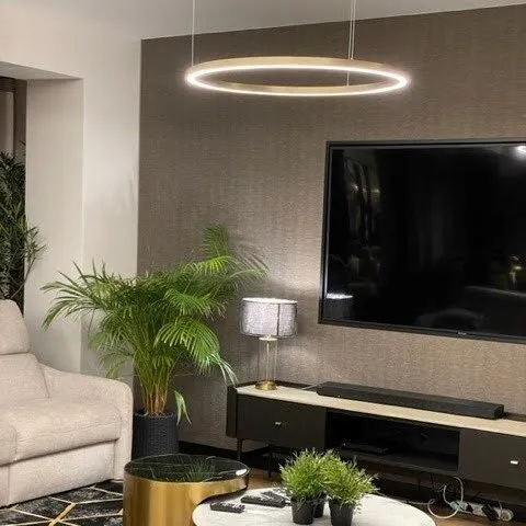 Lampa wisząca Midway Shiny złota LED 3000K - obrazek 3