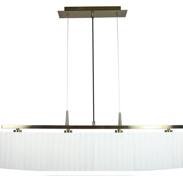 BERG LAMPA WISZĄCA 4X40W E14 PATYNA ABAŻUR BIAŁY