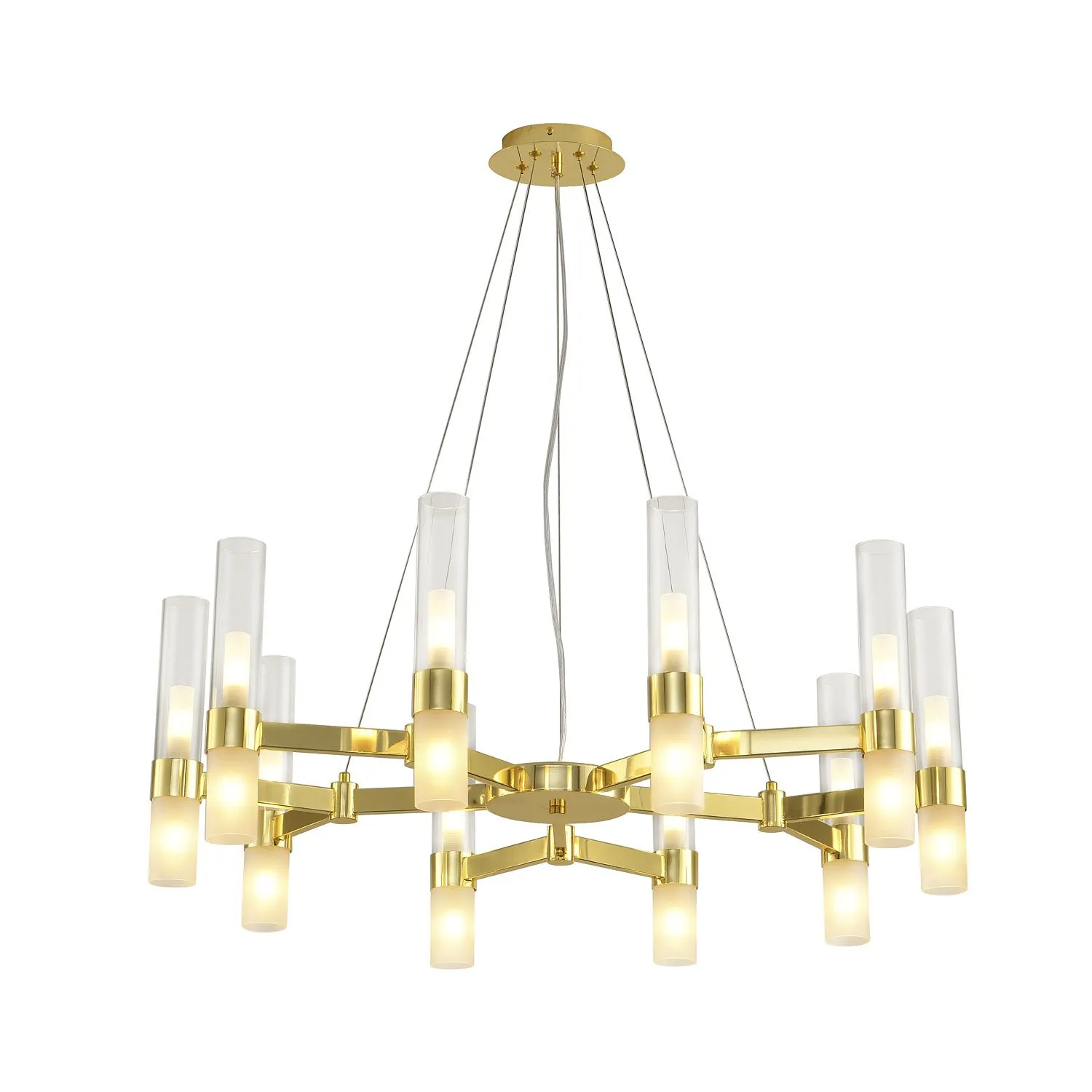Lampa wisząca CANDELA-10 złota 85 cm - obrazek 3