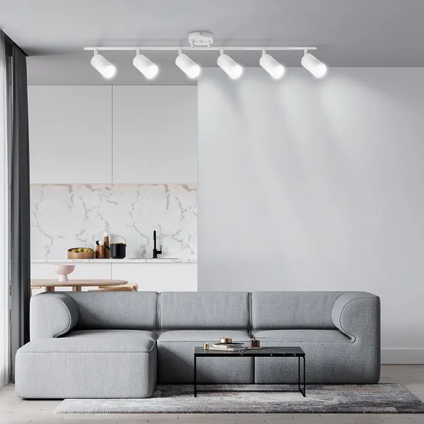 LAMPA SPOT 6xGU10 BIAŁA VOLO