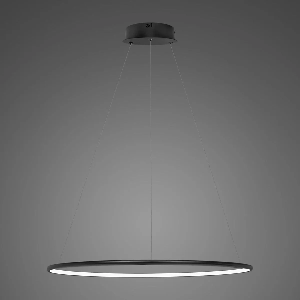 Lampa wisząca Ledowe Okręgi No.1 60 4k czarna Dali