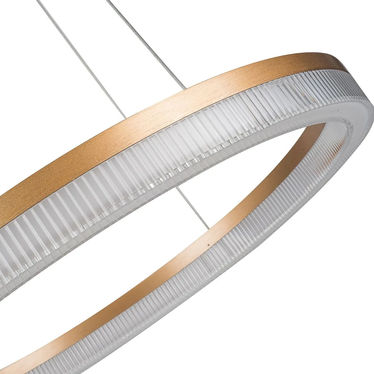 Lampa wisząca Midway Cristal Triangle złoto - transparentna mała LED CCT - obrazek 12