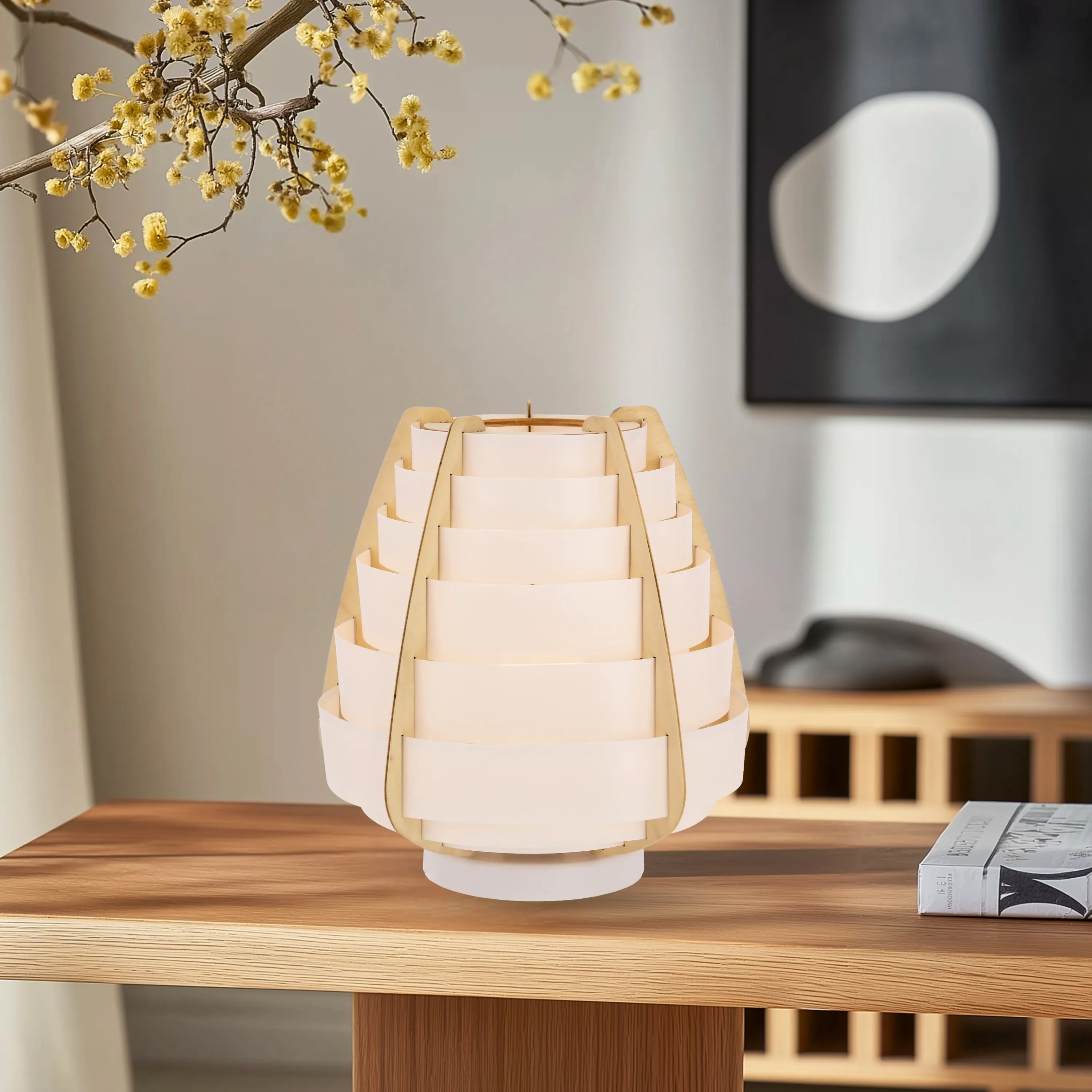 LAMPA STOŁOWA NAGOJA 1 BEŻOWY - obrazek 3