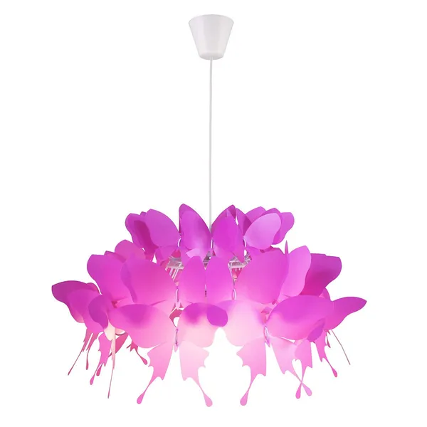 Lampa wisząca Farfalla ciemny róż 1xE27