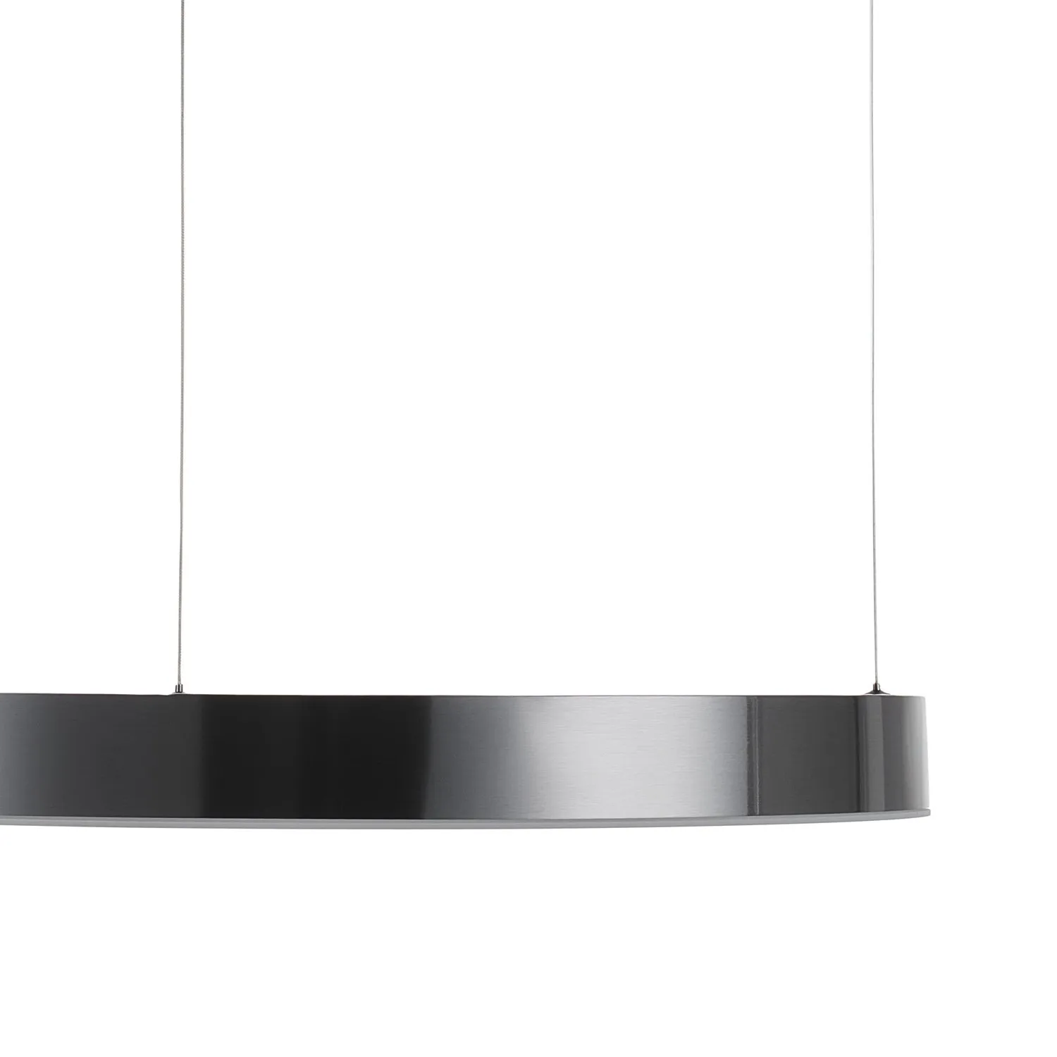 Lampa wisząca CIRCLE 60 cm - LED, ring tytan szczotkowany - obrazek 7