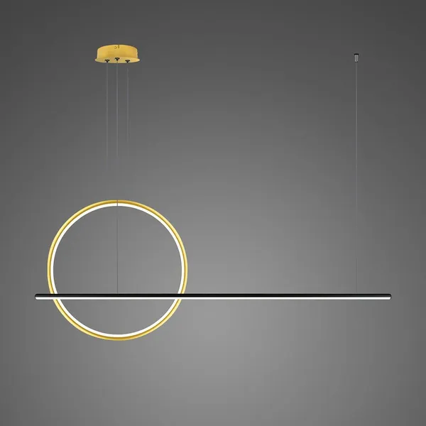 Lampa wisząca Linea No.2 100 40cm czarnozłota 3k