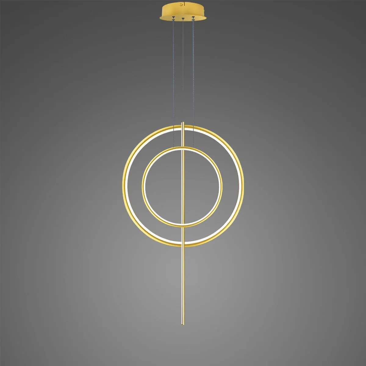 Lampa wisząca Linea No.5 60/40cm złota 3k