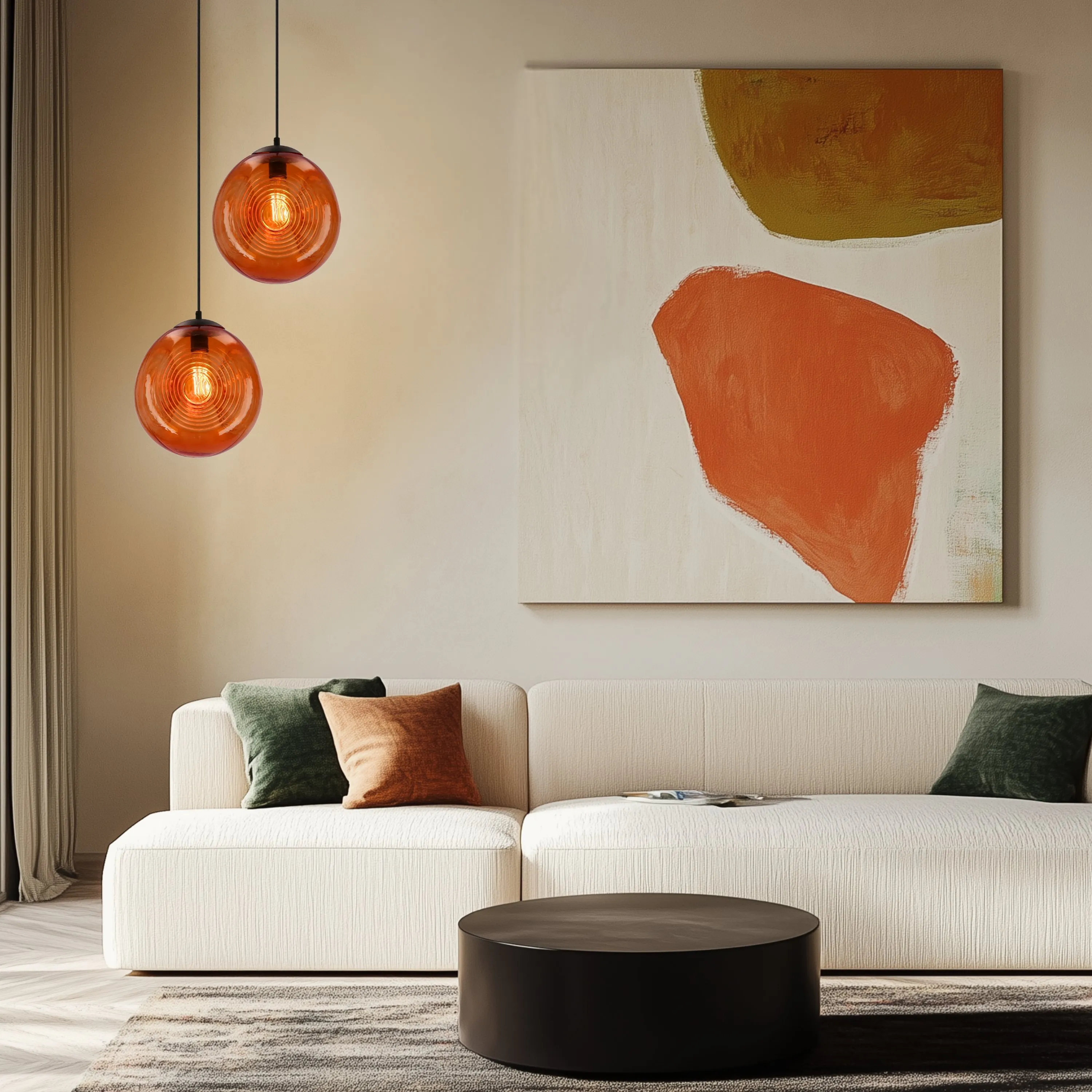 CLUB LAMPA WISZĄCA 28 1X60W E27 POMARAŃCZOWY - obrazek 4