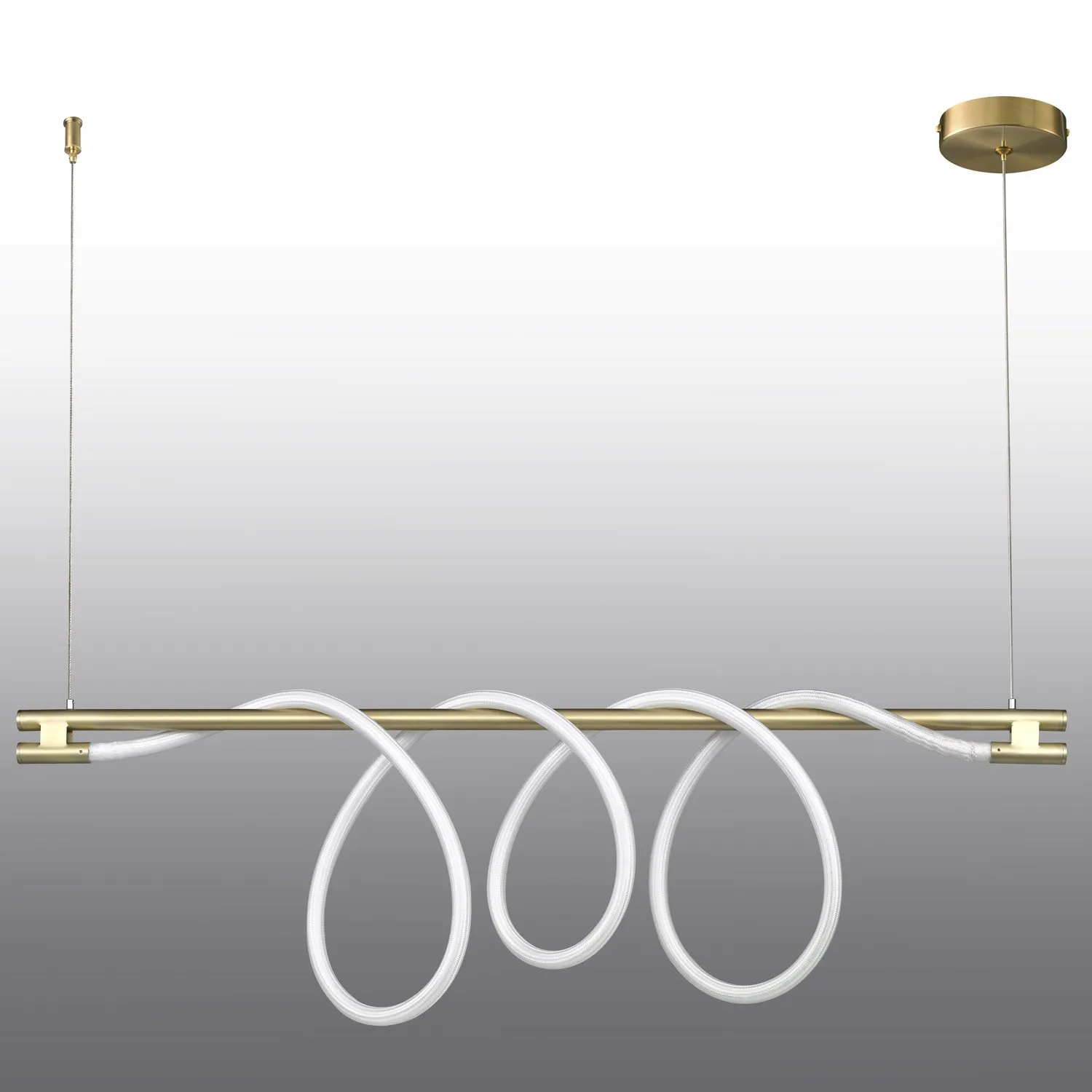 Lampa wisząca FANTASIA LONG LED złota 120 cm - obrazek 4