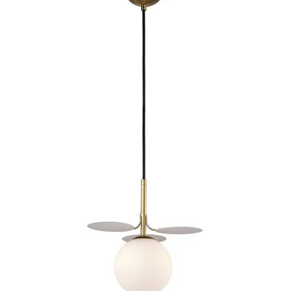 Lampa wisząca CHIC-1 biało złota, 20 cm