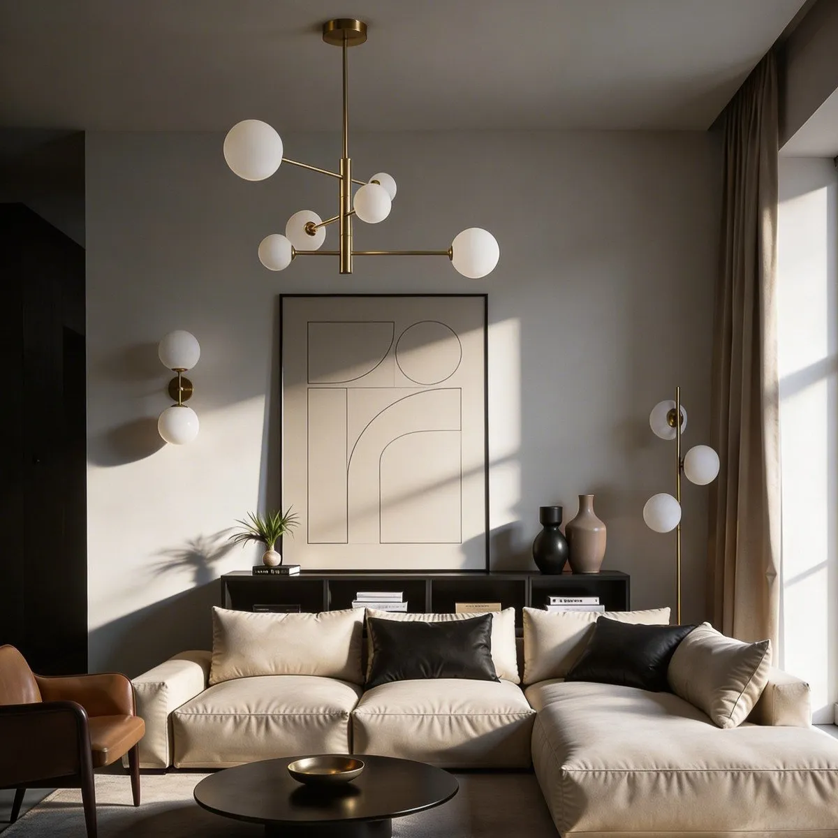 Lampa wisząca Dorado złota 6xG9 - obrazek 3