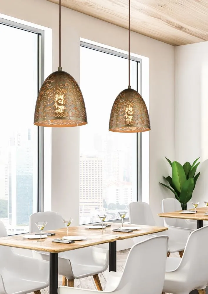SFINKS LAMPA WISZĄCA 20/21 STOŻEK 1X60W E27 AŻUROWY PATYNA - obrazek 3