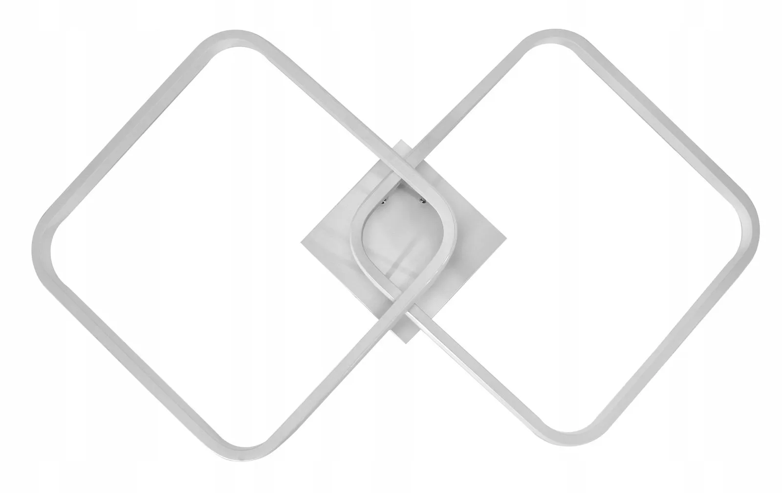 Lampa Dekoracyjna 2 kwadraty 52W Biała + Pilot IMOLA - obrazek 2