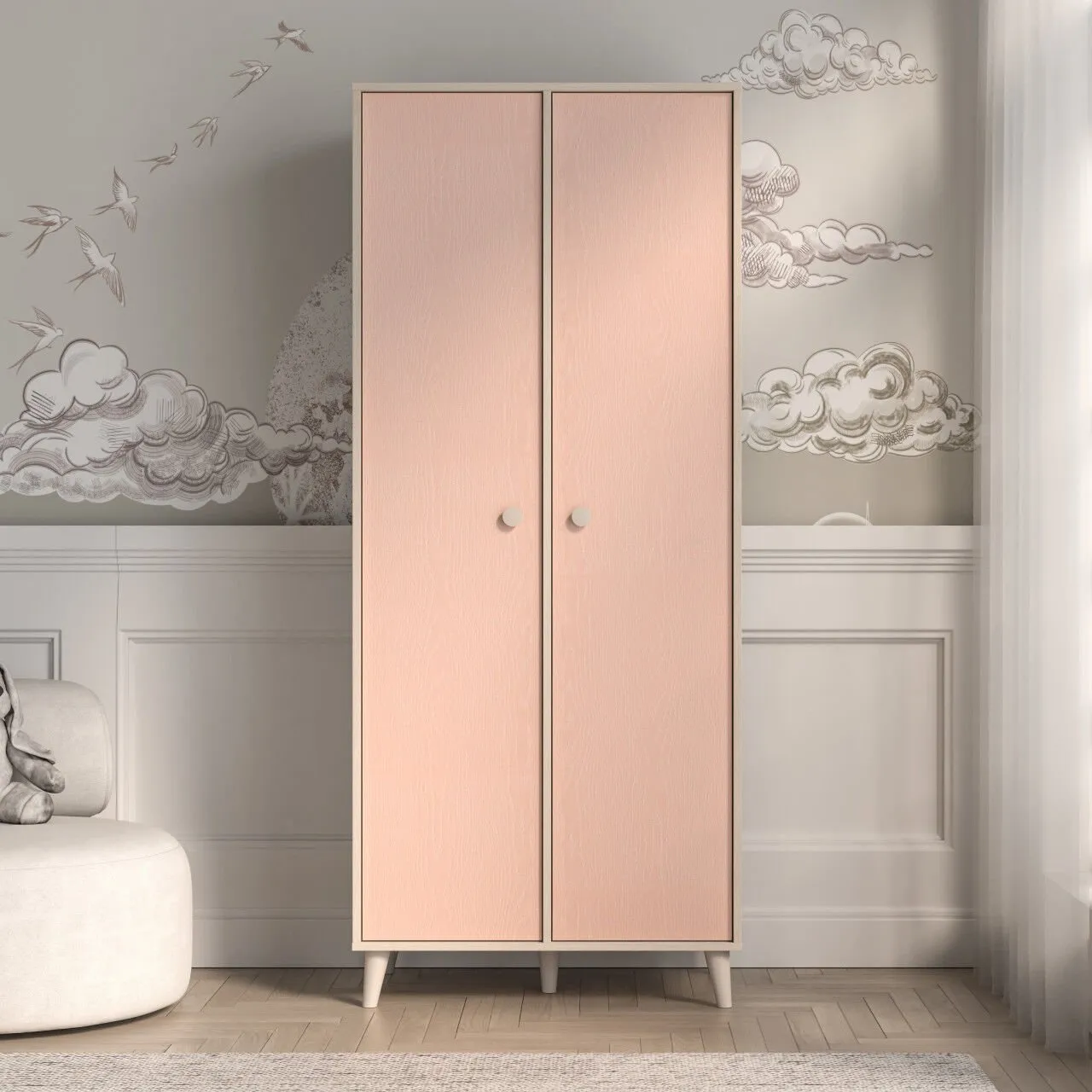 Szafa EVE 02 piasek pustyni / millenial pink - obrazek 5