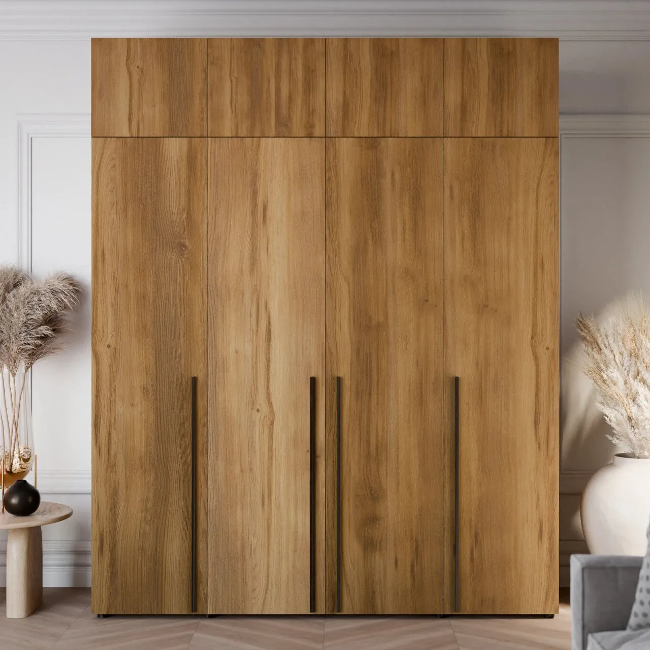 Nadstawka do szafy 200cm DAWN dąb gold baroque - obrazek 5