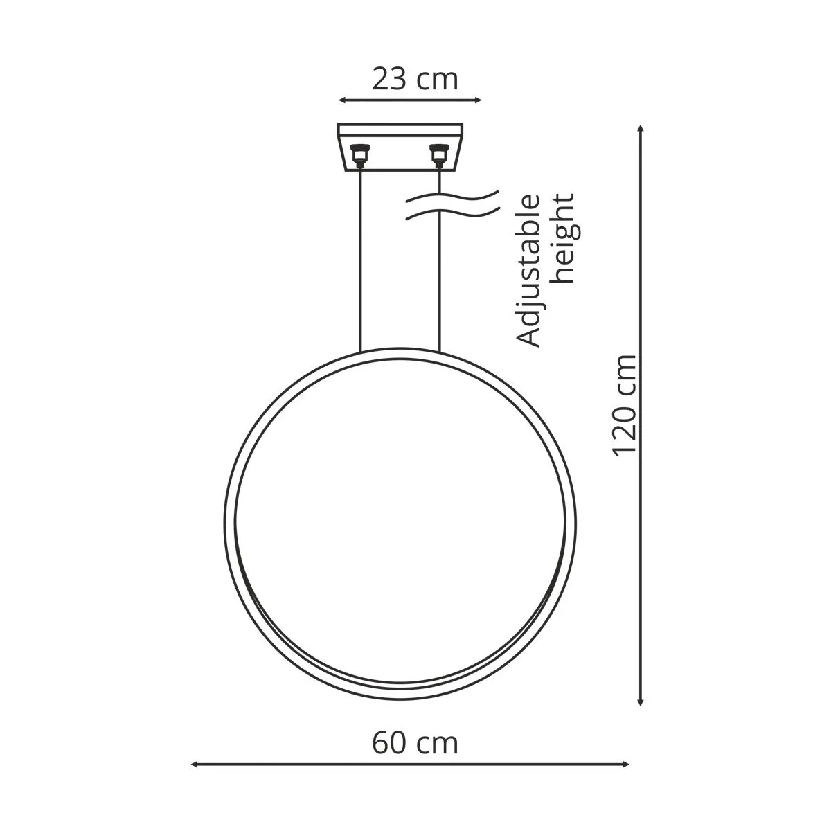 Lampa wisząca Mirror S złota IP44 LED CCT - obrazek 11