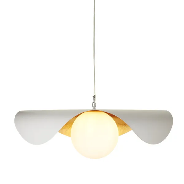 Lampa wisząca ENZO 80 cm - biało złota