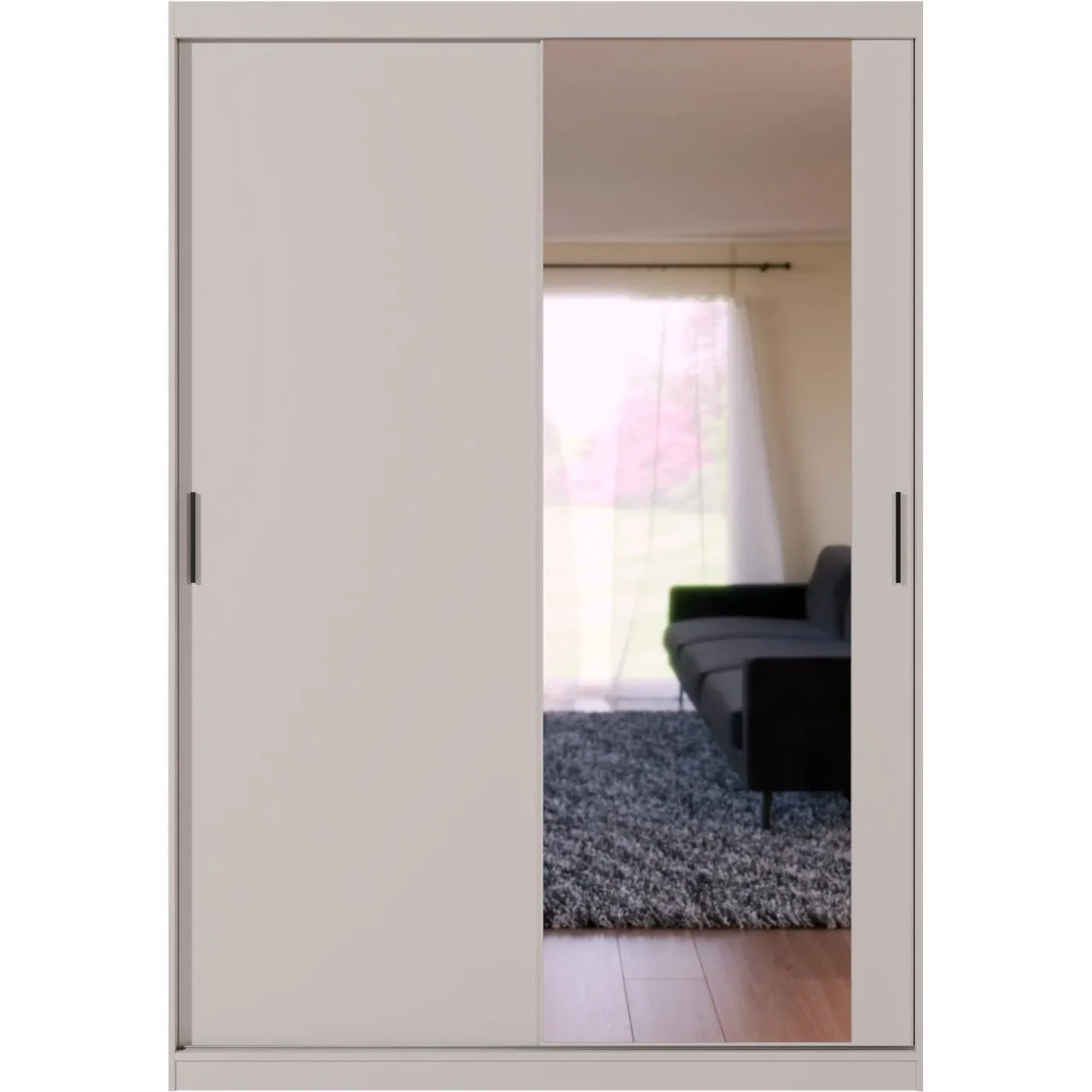 Szafa przesuwna z lustrem VALTURA 150cm kaszmir - obrazek 2