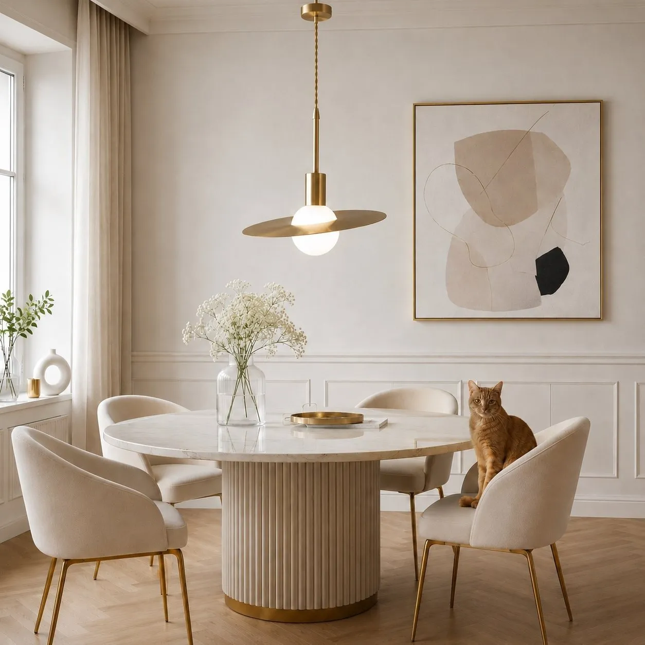 Lampa wisząca JUPITER złota 30 cm - obrazek 2