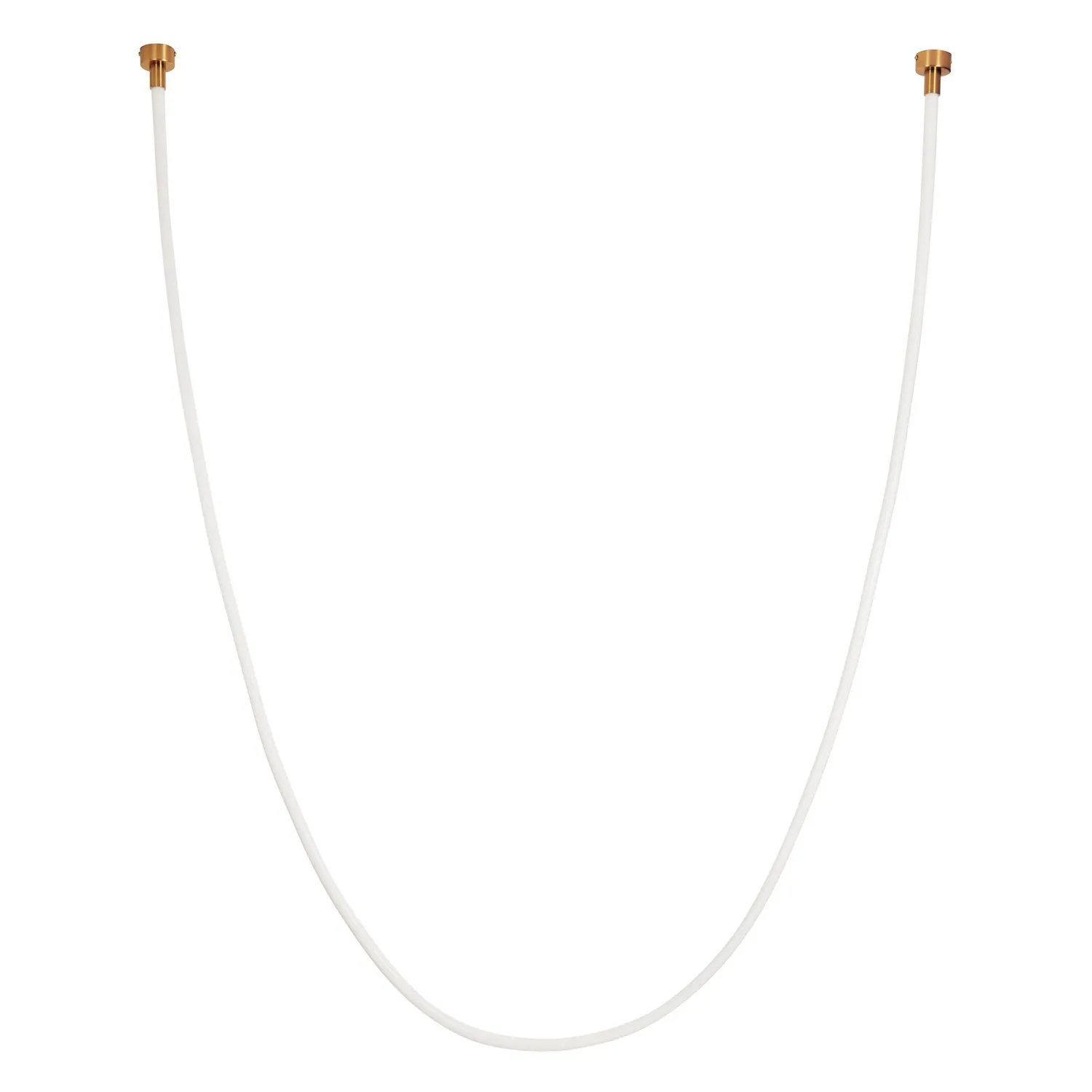 Lampa wisząca SNAKE LED 400 cm - elastyczny przewód LED, 3000K, złote uchwyty - obrazek 4