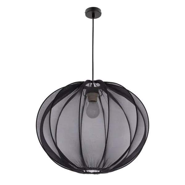 MELLOW lampa wisząca czarny 1x40W E27 abażur mist 52 czarny kula