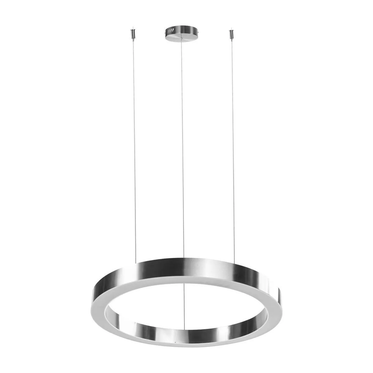 Lampa wisząca CIRCLE 3 60+80+80 cm - LED, ringi nikiel szczotkowany na 1 podsufitce - obrazek 5