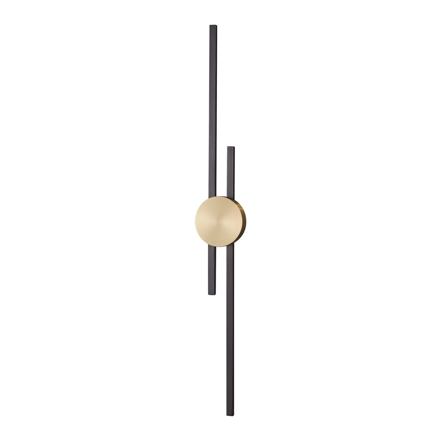 Lampa ścienna CENTRO 92 cm LED, czarno mosiężny
