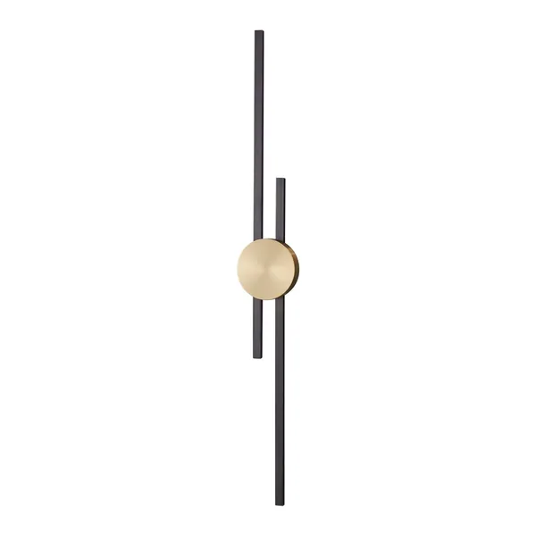 Lampa ścienna CENTRO 92 cm - LED, czarno mosiężny