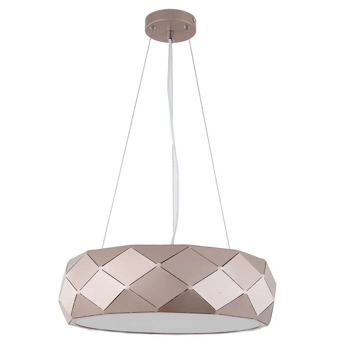 Lampa wisząca Reus różowe złoto 3xE27