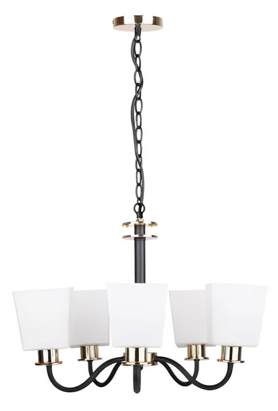 SCHUBERT LAMPA WISZĄCA 5X40W E27 CZARNY