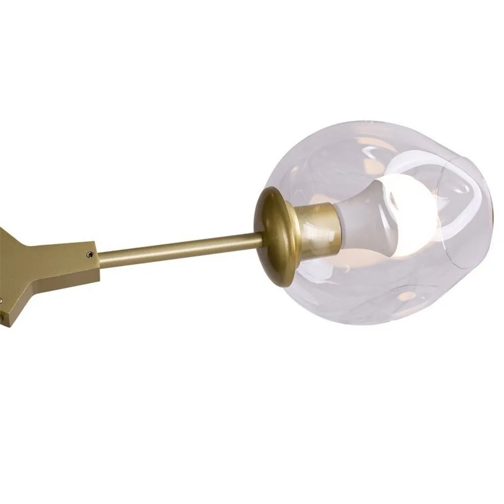 Lampa wisząca MODERN ORCHID-6 złoto transparentna 130 cm - obrazek 4