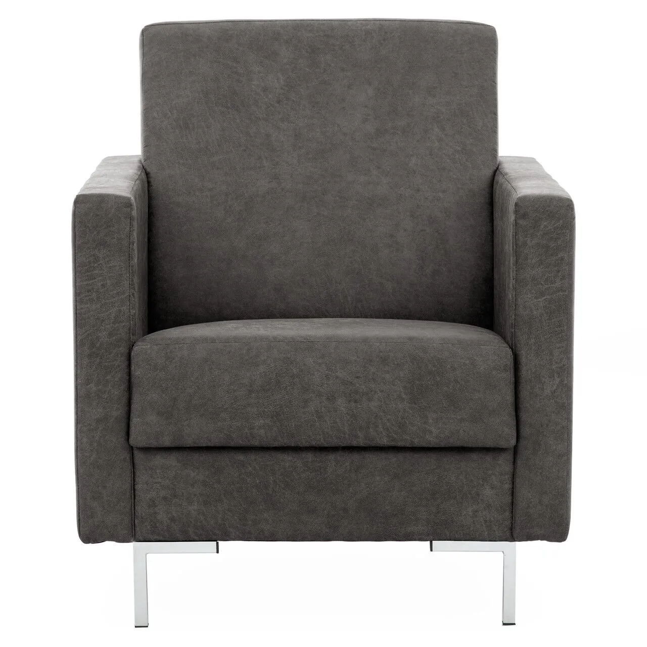 Fotel SELVA A manila dark grey chrom - obrazek 2