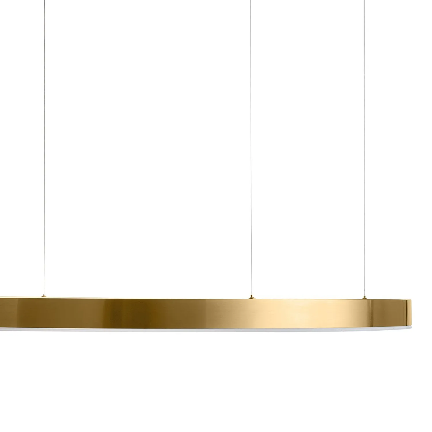 Lampa wisząca CIRCLE 120 cm - LED, ring mosiądz szczotkowany - obrazek 7