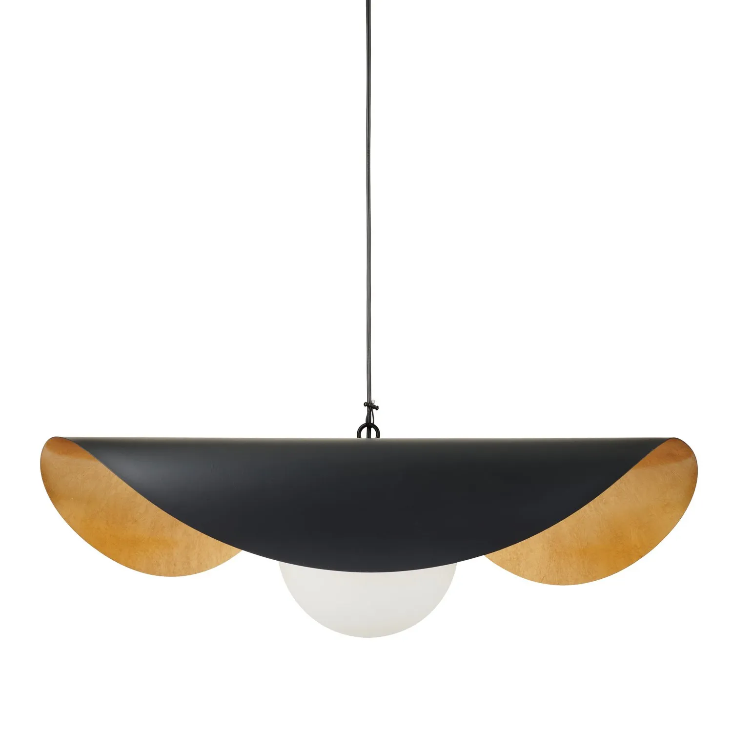 Lampa wisząca ENZO 60 cm - czarno złota - obrazek 11