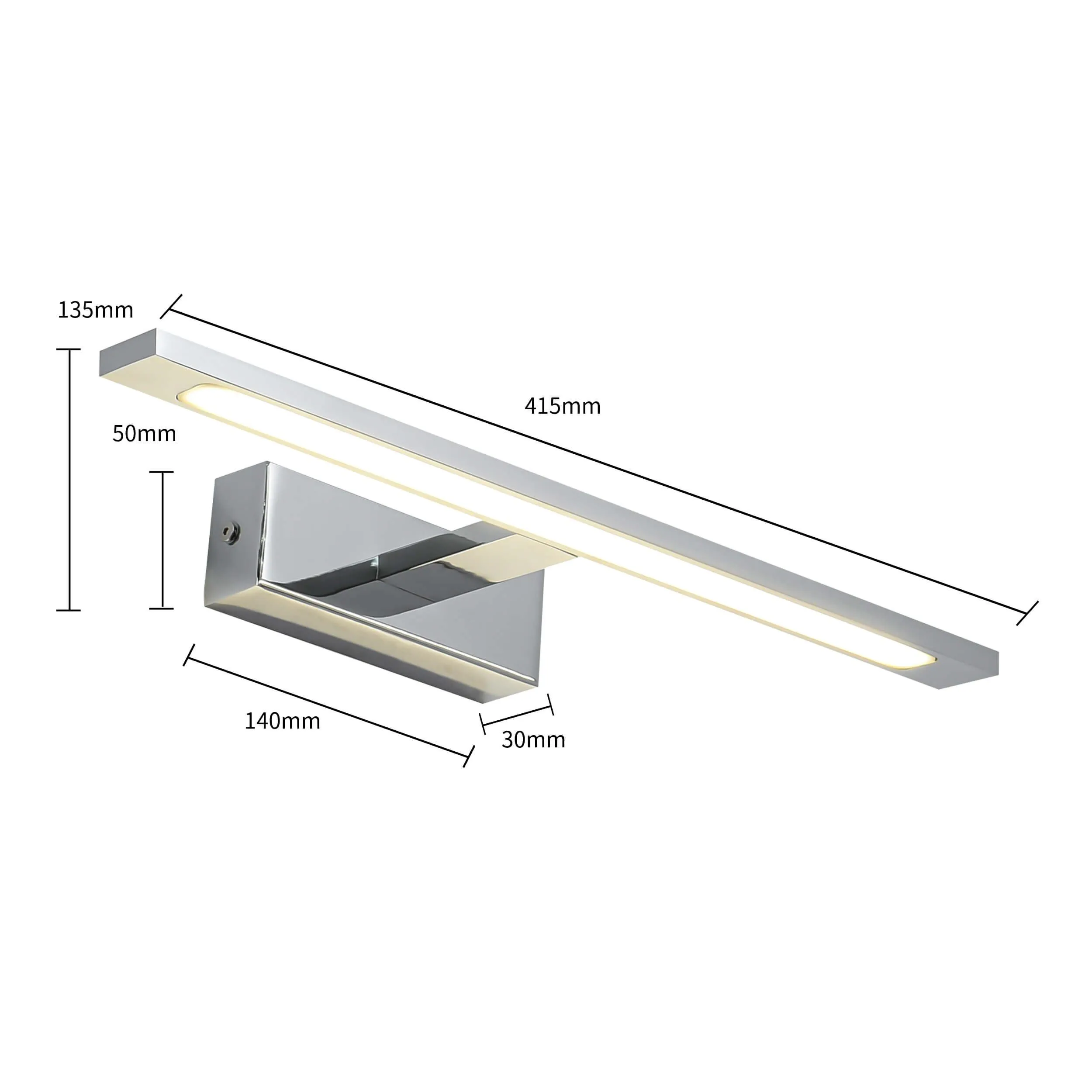 Kinkiet Isla chrom 41cm IP44 LED CCT - obrazek 10