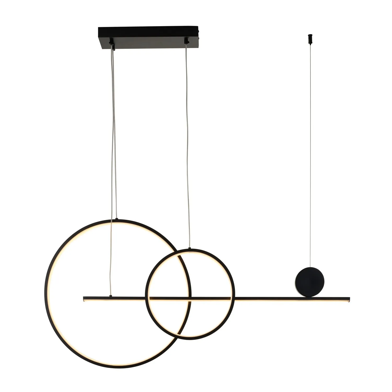 Lampa wisząca NEW AGE LED 120 cm - oprawa sufitowa czarna - obrazek 7