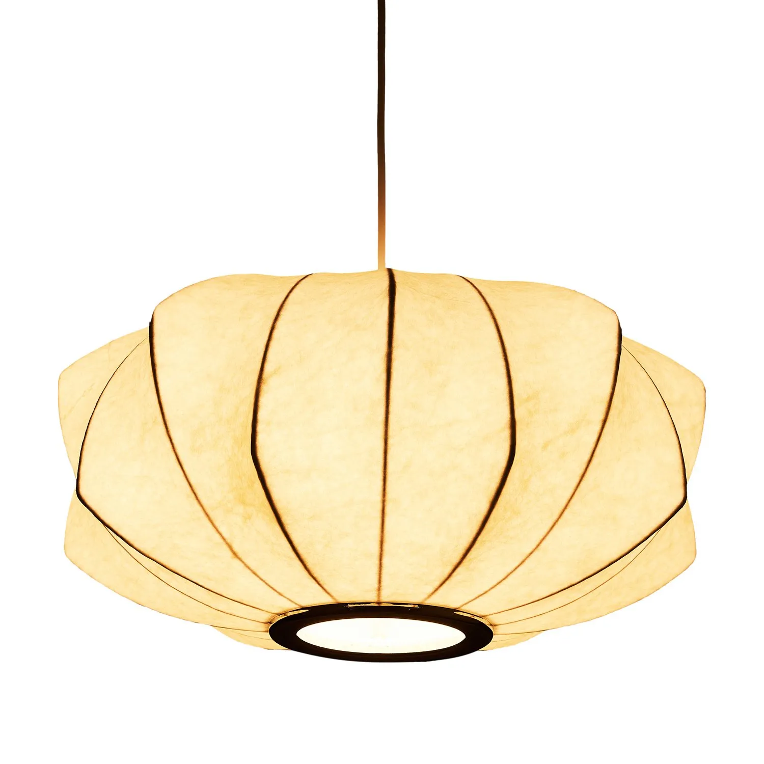 Lampa wisząca SILK V-shape biała 45 cm - nowoczesna i minimalistyczna - obrazek 3