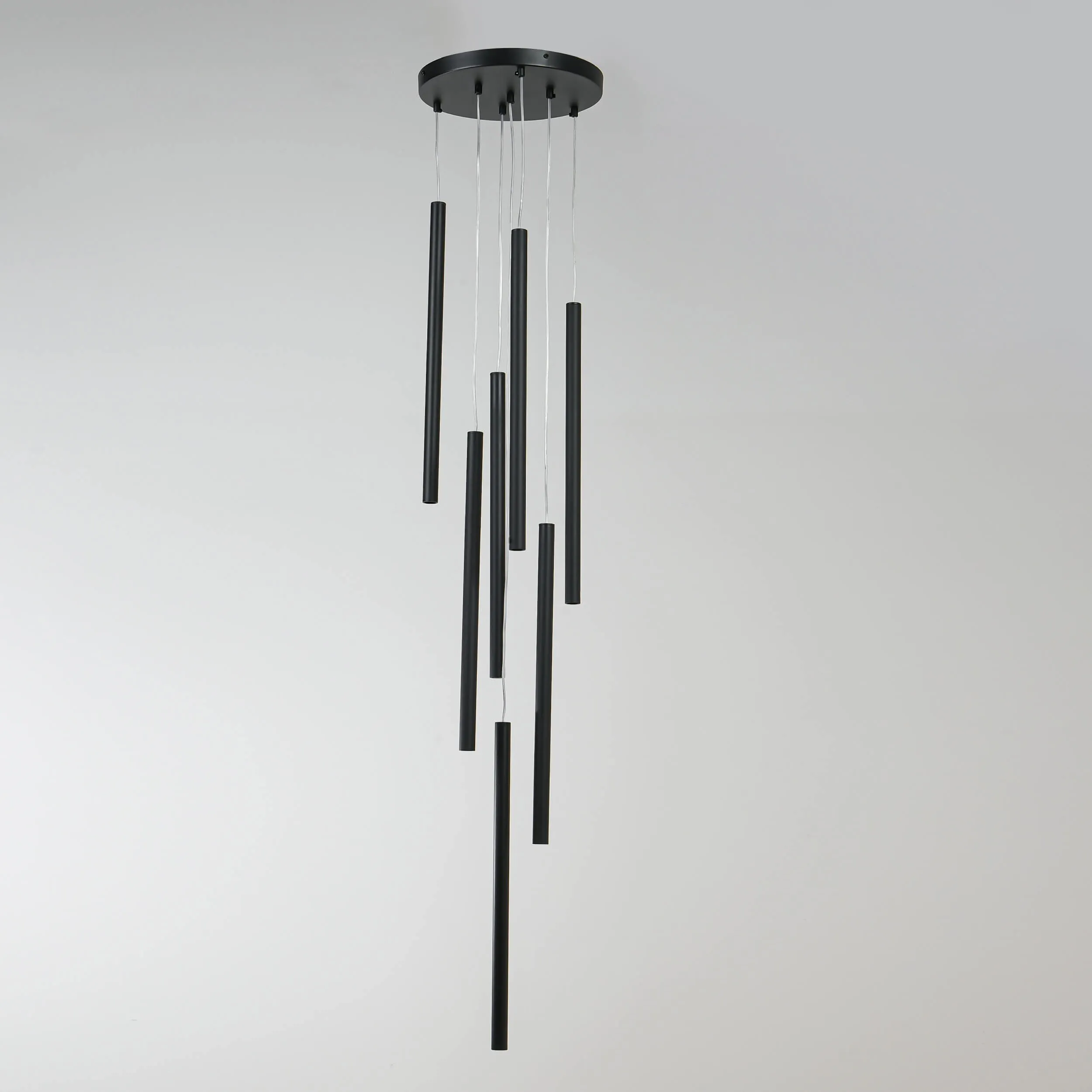 Lampa wisząca Lungo 7 czarna 7xG9 - obrazek 4