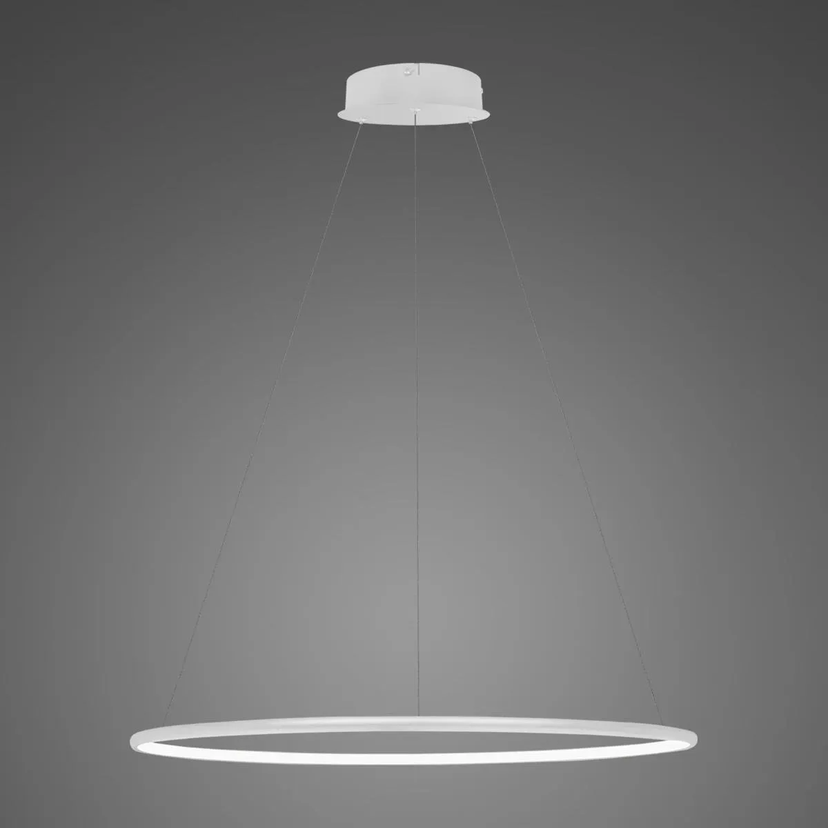 Lampa wisząca Ledowe Okręgi No.1 60cm 3k biała