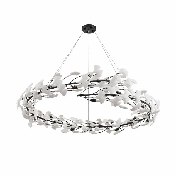 Lampa wisząca BOTANIKA 150 cm - czarna, G9, regulowana, designerska