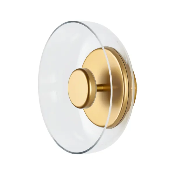 Lampa ścienna DISCO LED złota 23 cm