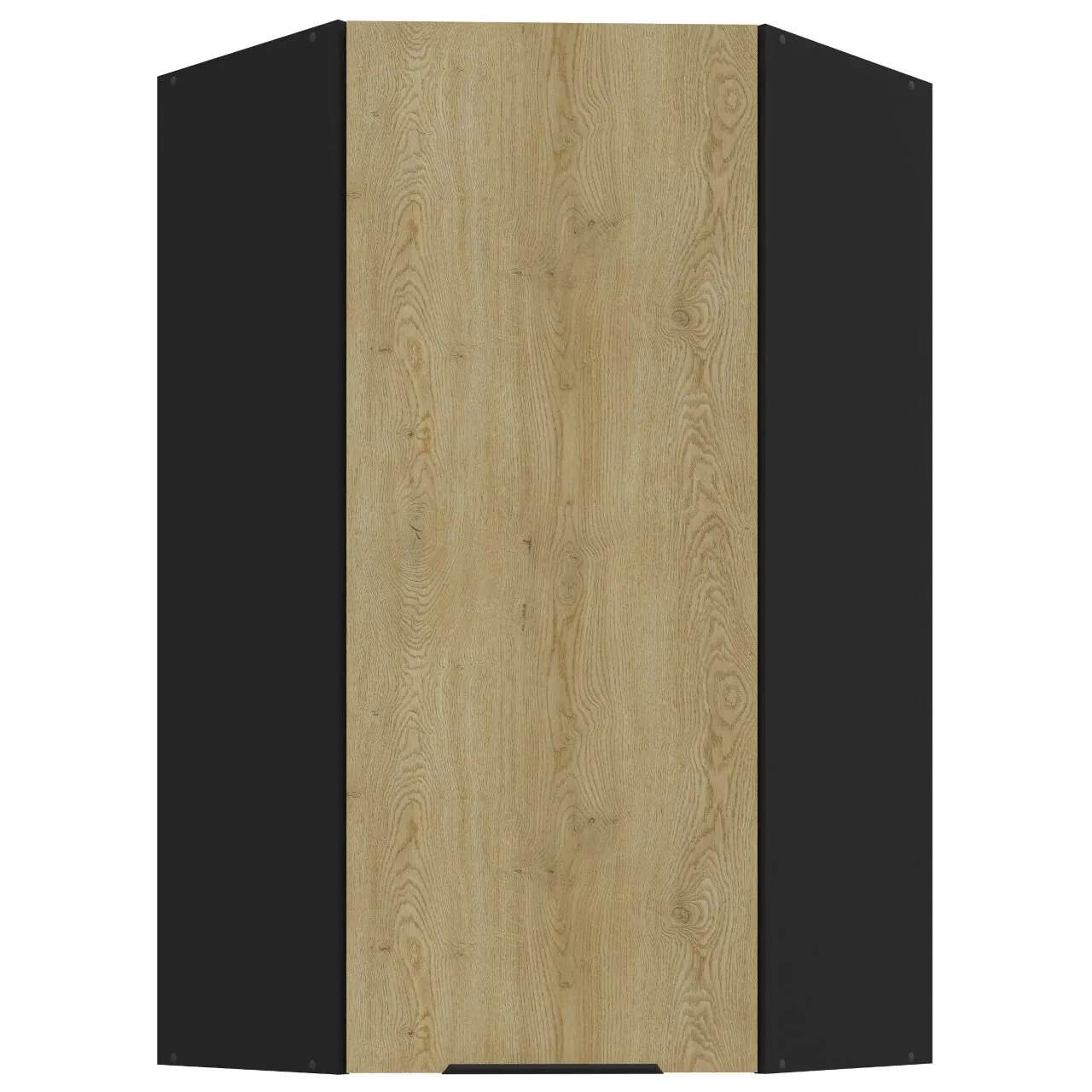 Szafka górna narożna 60 CAMERON 25 czarny / dąb cremona