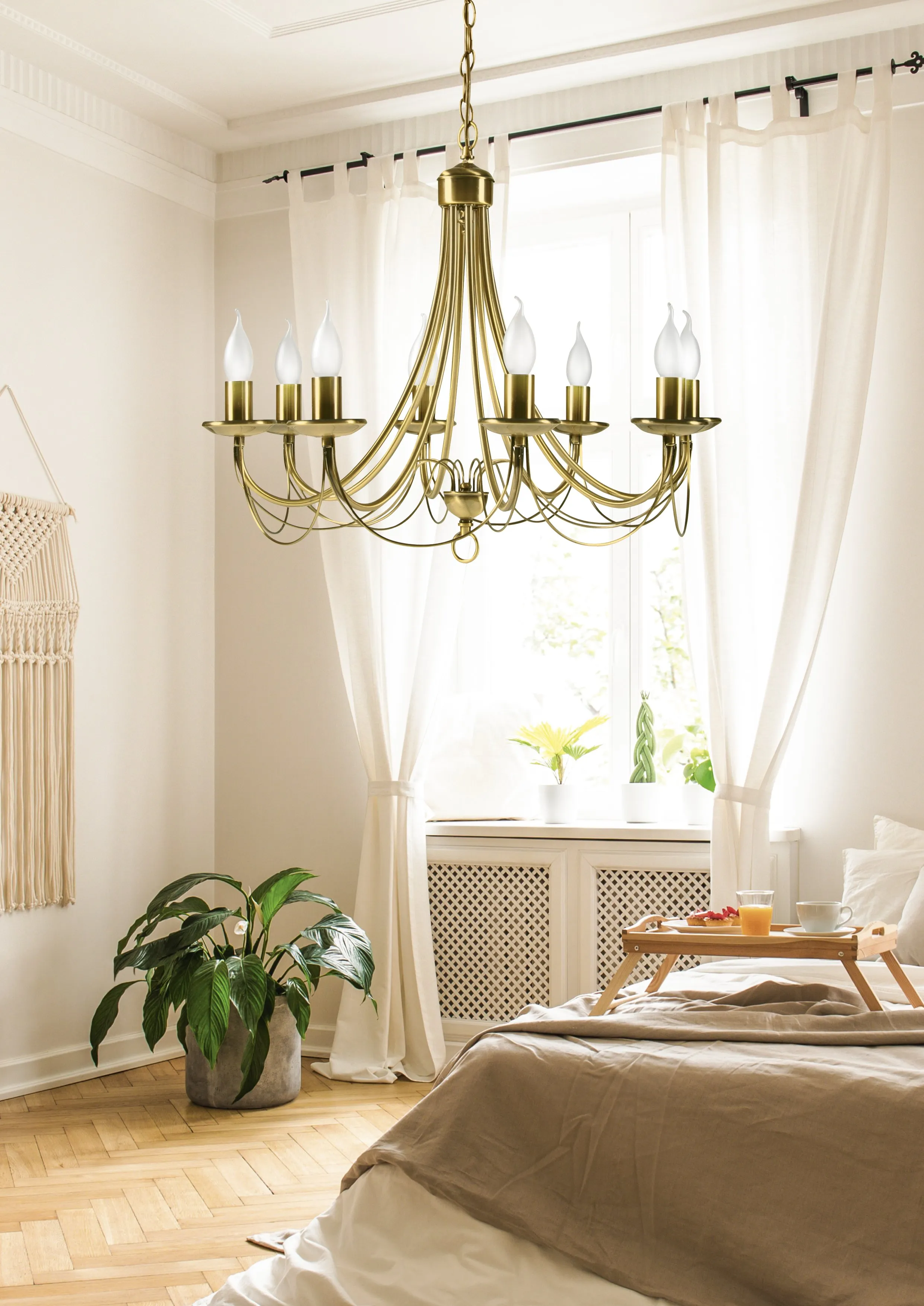 MUZA LAMPA WISZĄCA 8X40W E14 PATYNA - obrazek 2