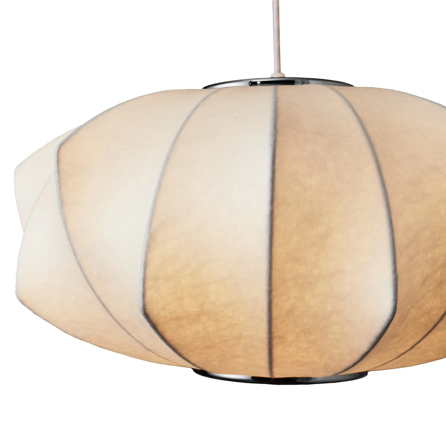 Lampa wisząca SILK V-shape biała 45 cm - nowoczesna i minimalistyczna - obrazek 8