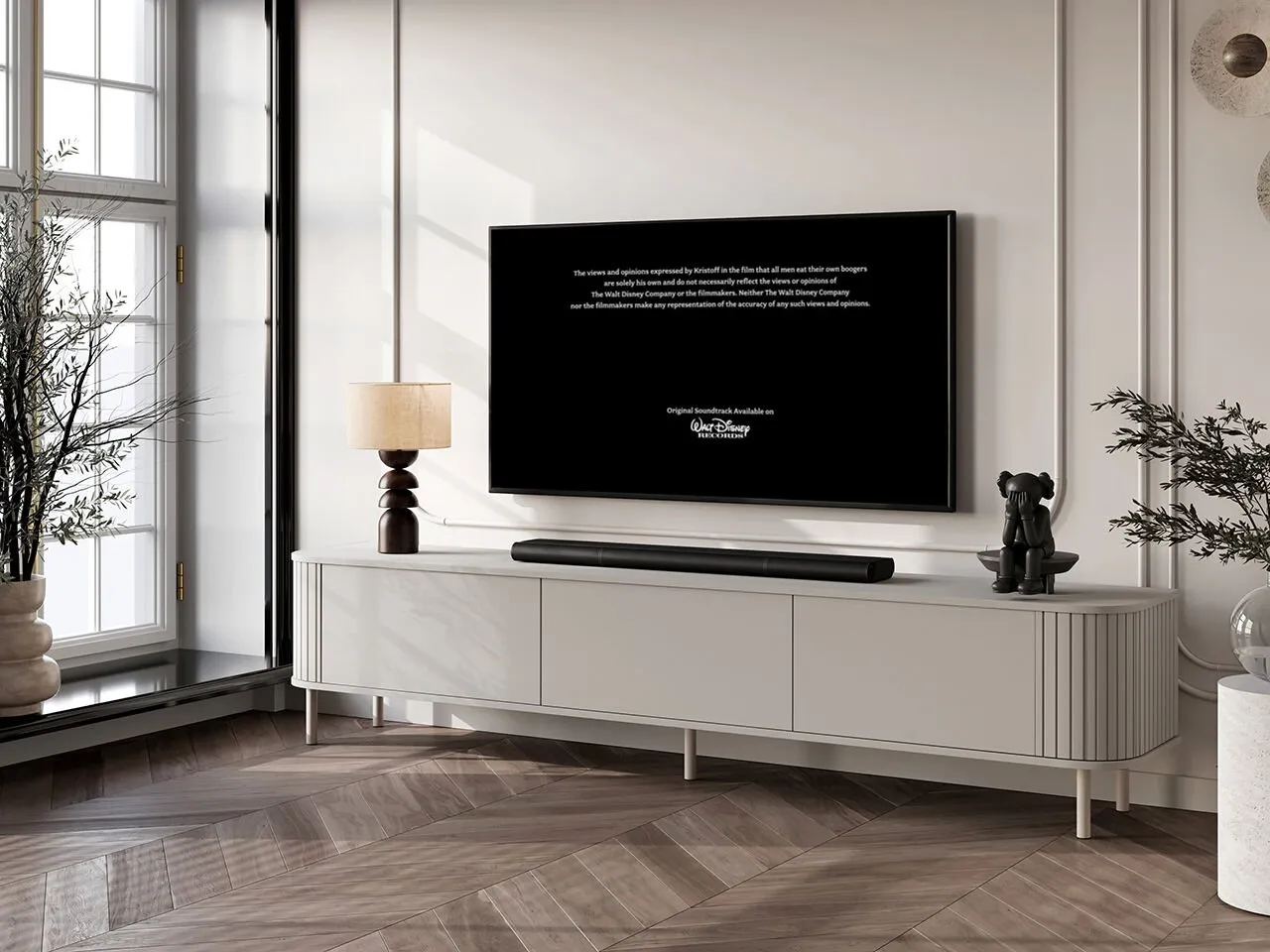 Komoda RTV 220 3K ZENO kaszmir / kaszmir - obrazek 3