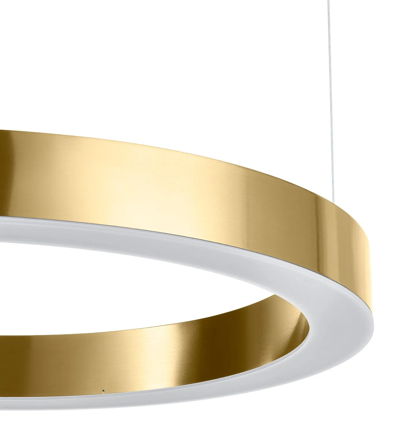Lampa wisząca CIRCLE 60 cm - LED, ring mosiądz szczotkowany - obrazek 10