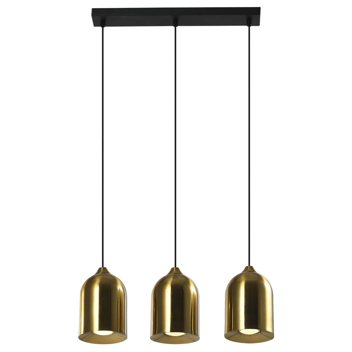Metalowa lampa wisząca Nilo złota 3xGU10 - obrazek 3