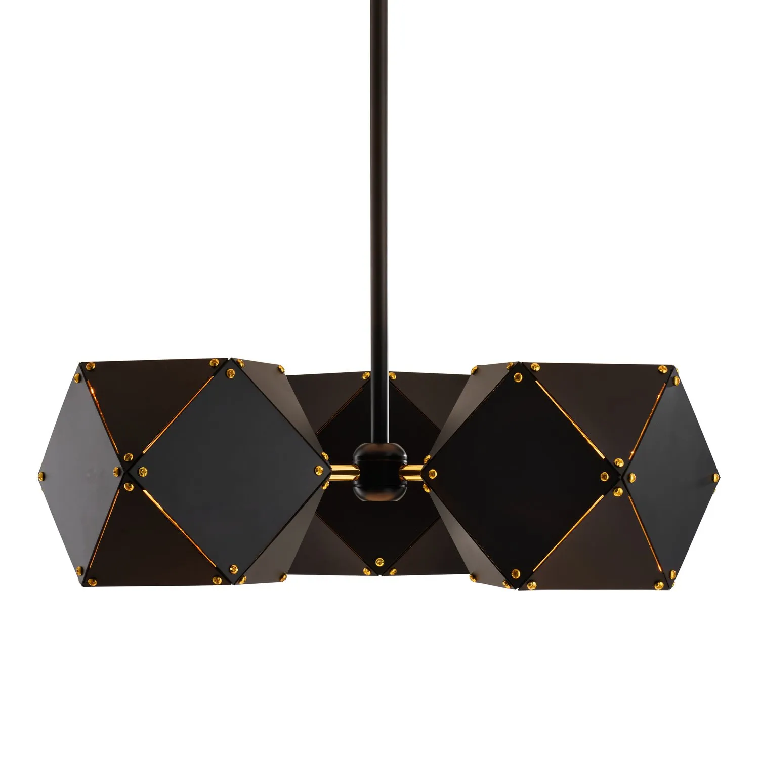 Lampa wisząca NEW GEOMETRY-3 czarno złota 45 cm - obrazek 12